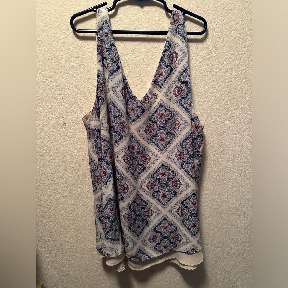Pink rose tank top